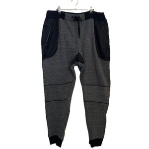 Paper Denim & Cloth Black and Gray Joggers Elastic waist